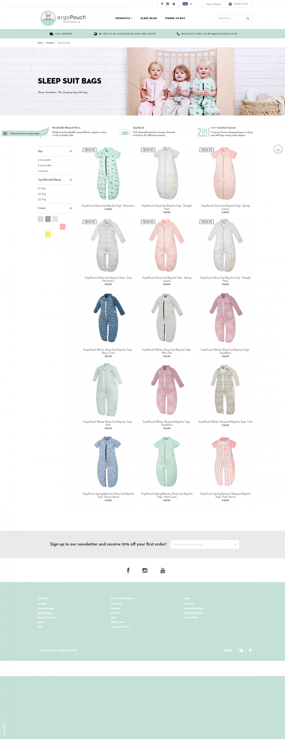 03 products sleep suit bags
